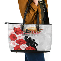 New Zealand ANZAC Day Leather Tote Bag The Unsung Heroes Sisters of War LT05 - Polynesian Pride