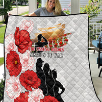 New Zealand ANZAC Day Quilt The Unsung Heroes Sisters of War LT05 White - Polynesian Pride