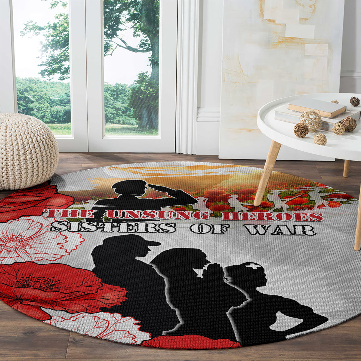 New Zealand ANZAC Day Round Carpet The Unsung Heroes Sisters of War LT05 - Polynesian Pride