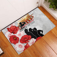 New Zealand ANZAC Day Rubber Doormat The Unsung Heroes Sisters of War LT05 White - Polynesian Pride