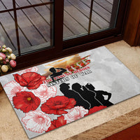 New Zealand ANZAC Day Rubber Doormat The Unsung Heroes Sisters of War LT05 - Polynesian Pride