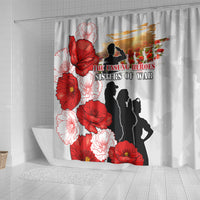 New Zealand ANZAC Day Shower Curtain The Unsung Heroes Sisters of War LT05 - Polynesian Pride