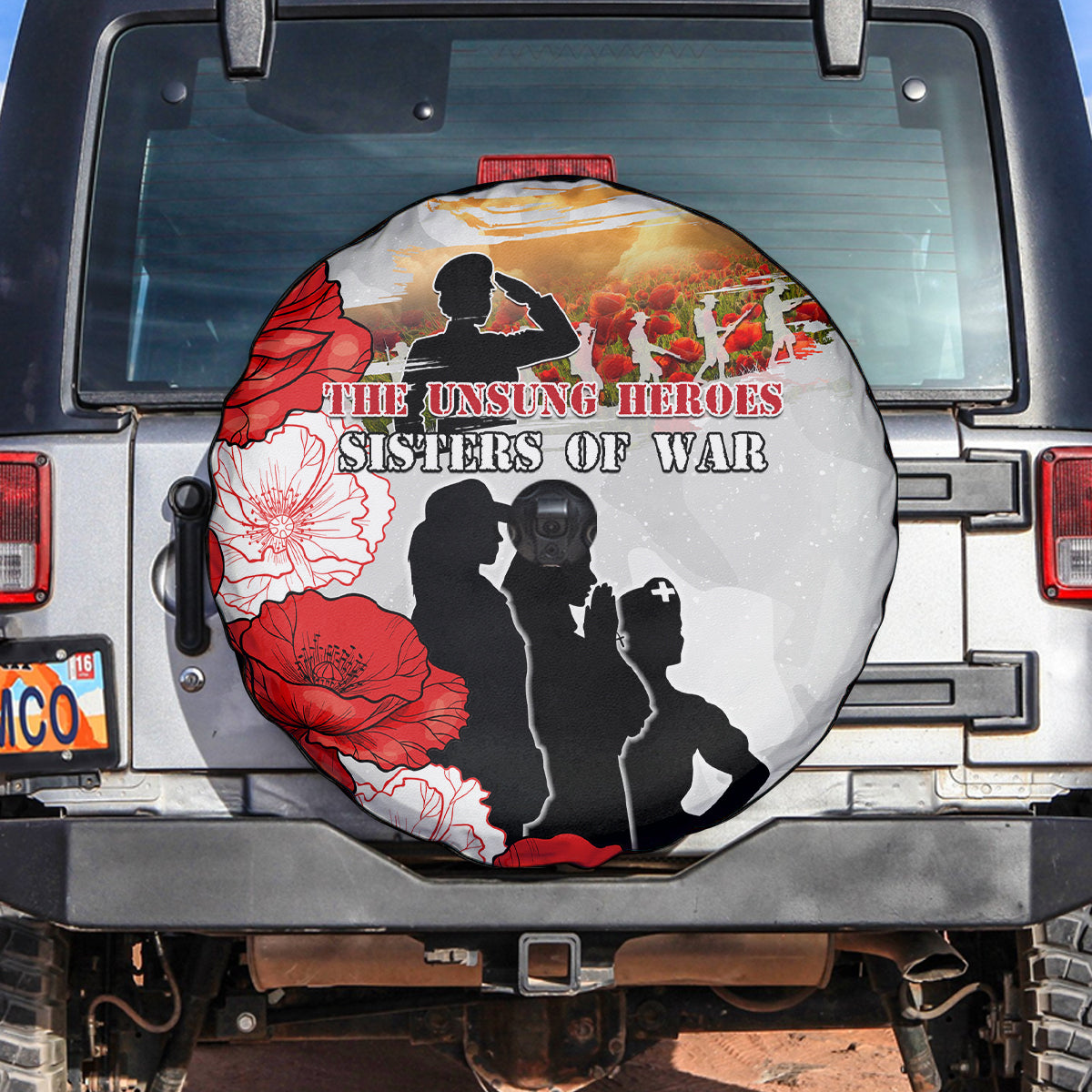 New Zealand ANZAC Day Spare Tire Cover The Unsung Heroes Sisters of War LT05 White - Polynesian Pride