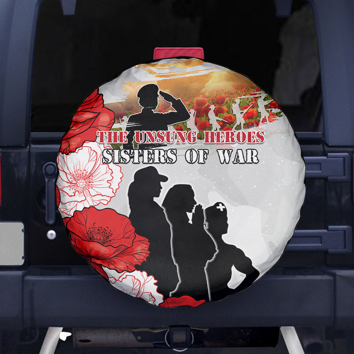 New Zealand ANZAC Day Spare Tire Cover The Unsung Heroes Sisters of War LT05 - Polynesian Pride