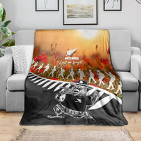 New Zealand ANZAC Rugby Blanket Soldier Fern With Kiwi Bird LT05 - Polynesian Pride