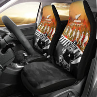 New Zealand ANZAC Rugby Car Seat Cover Soldier Fern With Kiwi Bird LT05 - Polynesian Pride