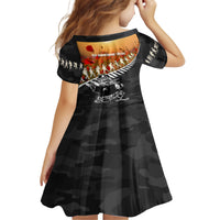 New Zealand ANZAC Rugby Family Matching Off Shoulder Maxi Dress and Hawaiian Shirt Soldier Fern With Kiwi Bird LT05 - Polynesian Pride