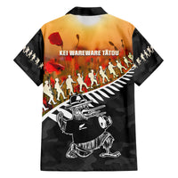 New Zealand ANZAC Rugby Family Matching Puletasi and Hawaiian Shirt Soldier Fern With Kiwi Bird LT05 - Polynesian Pride