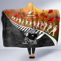 New Zealand ANZAC Rugby Hooded Blanket Soldier Fern With Kiwi Bird LT05 - Polynesian Pride