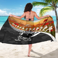 New Zealand ANZAC Rugby Sarong Soldier Fern With Kiwi Bird LT05 - Polynesian Pride