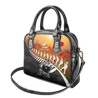 New Zealand ANZAC Rugby Shoulder Handbag Soldier Fern With Kiwi Bird LT05 - Polynesian Pride