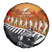 New Zealand ANZAC Rugby Spare Tire Cover Soldier Fern With Kiwi Bird LT05 - Polynesian Pride