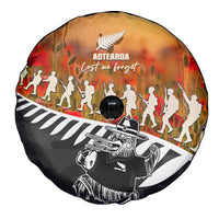 New Zealand ANZAC Rugby Spare Tire Cover Soldier Fern With Kiwi Bird LT05 - Polynesian Pride