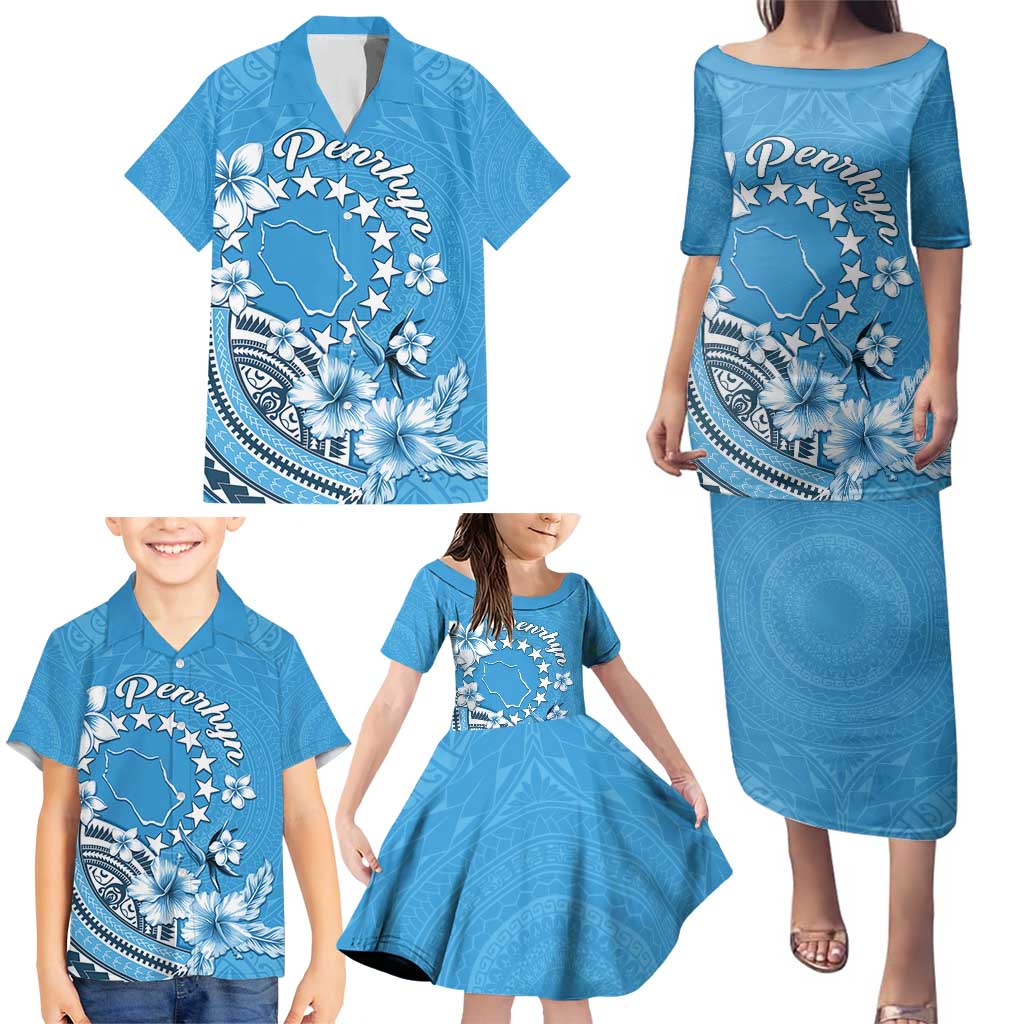 Personalised Penrhyn Gospel Day Family Matching Puletasi and Hawaiian Shirt Cook Islands Tribal Pattern LT05 - Polynesian Pride