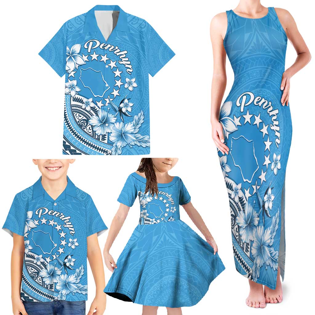 Personalised Penrhyn Gospel Day Family Matching Tank Maxi Dress and Hawaiian Shirt Cook Islands Tribal Pattern LT05 - Polynesian Pride