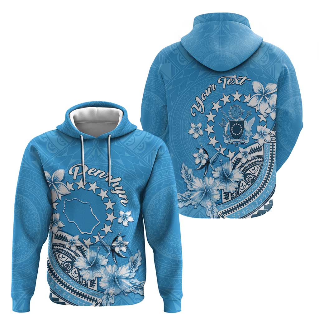 Personalised Penrhyn Gospel Day Hoodie Cook Islands Tribal Pattern