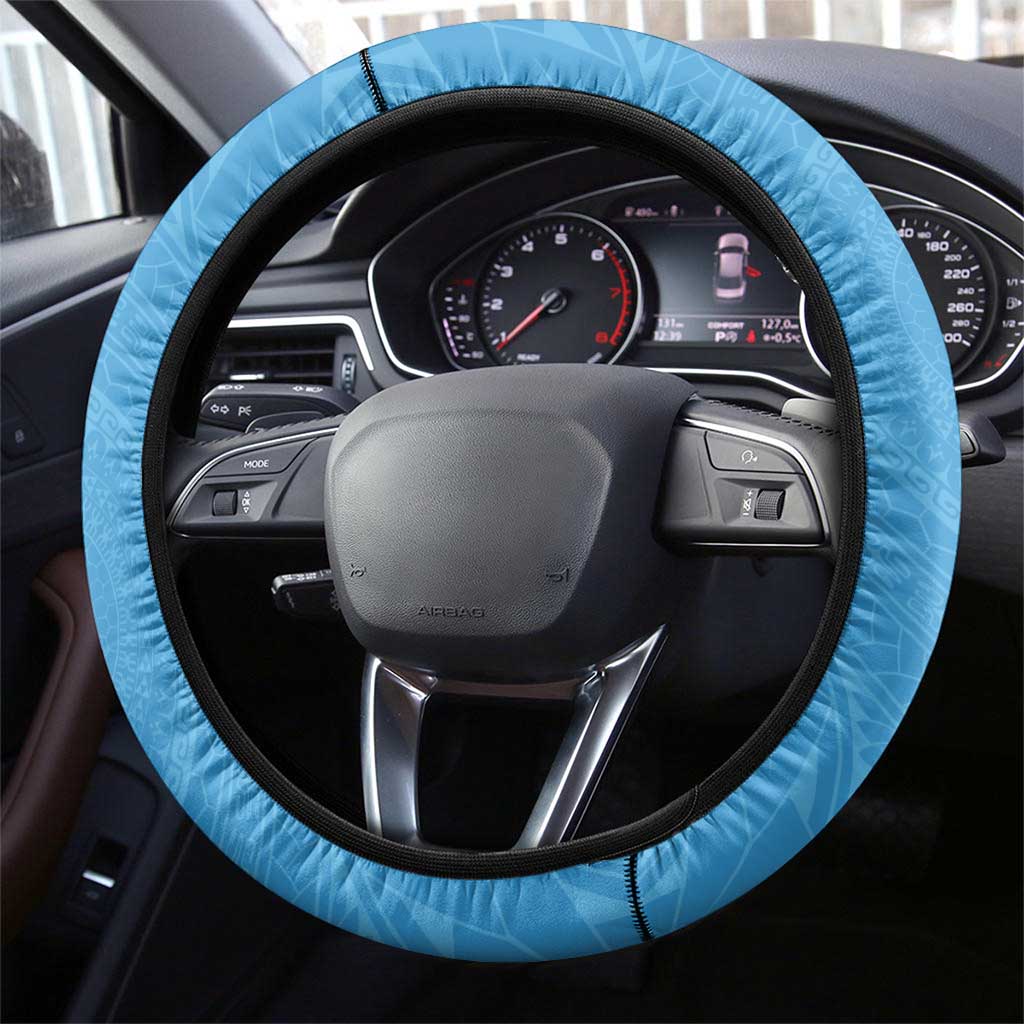 Penrhyn Gospel Day Steering Wheel Cover Cook Islands Tribal Pattern LT05 - Polynesian Pride