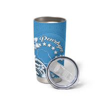 Personalised Penrhyn Gospel Day Tumbler Cup Cook Islands Tribal Pattern