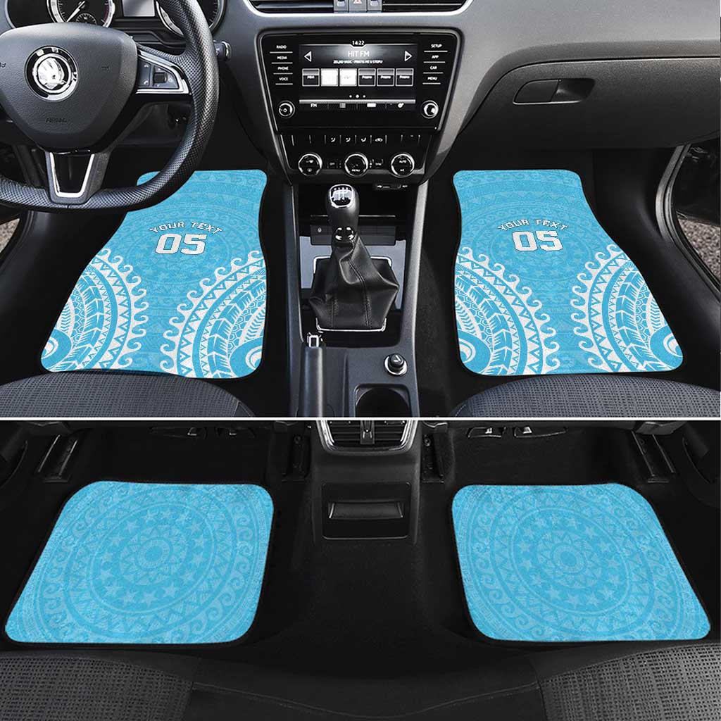 Custom Cook Islands Mauke Car Mats Polynesian Tribal Tattoo