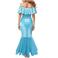 Custom Cook Islands Mauke Mermaid Dress Polynesian Tribal Tattoo LT05 - Polynesian Pride