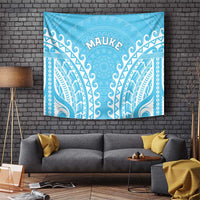 Cook Islands Mauke Tapestry Polynesian Tribal Tattoo LT05 Baby Blue - Polynesian Pride