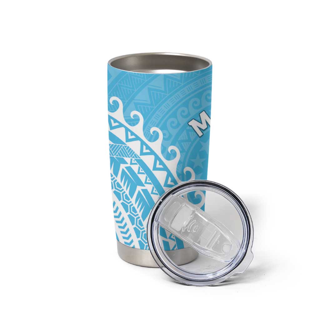 Cook Islands Mauke Tumbler Cup Polynesian Tribal Tattoo