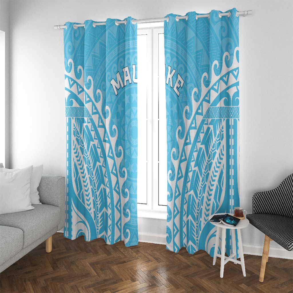 Custom Cook Islands Mauke Window Curtain Polynesian Tribal Tattoo
