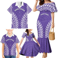 Custom Cook Islands Rarotonga Family Matching Mermaid Dress and Hawaiian Shirt Polynesian Tribal Tattoo LT05 - Polynesian Pride