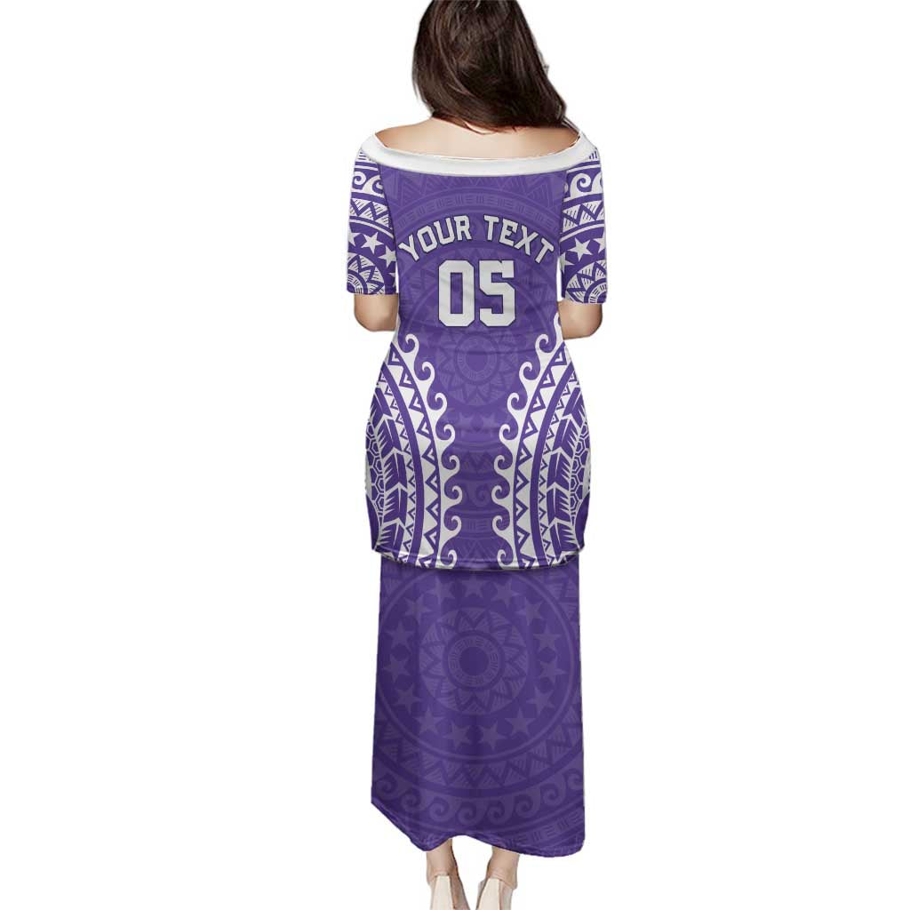 Custom Cook Islands Rarotonga Family Matching Puletasi and Hawaiian Shirt Polynesian Tribal Tattoo LT05 - Polynesian Pride