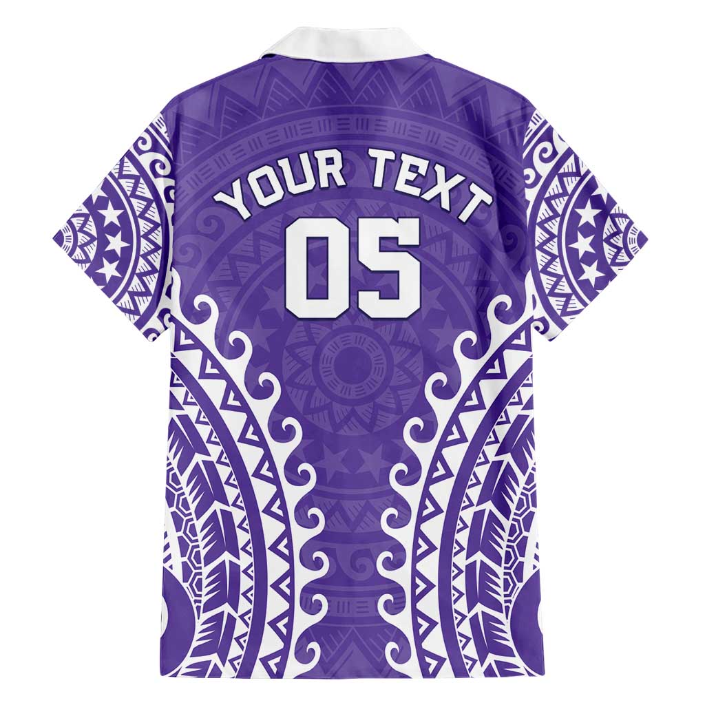 Custom Cook Islands Rarotonga Family Matching Short Sleeve Bodycon Dress and Hawaiian Shirt Polynesian Tribal Tattoo LT05 - Polynesian Pride