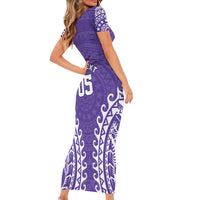 Custom Cook Islands Rarotonga Family Matching Short Sleeve Bodycon Dress and Hawaiian Shirt Polynesian Tribal Tattoo LT05 - Polynesian Pride