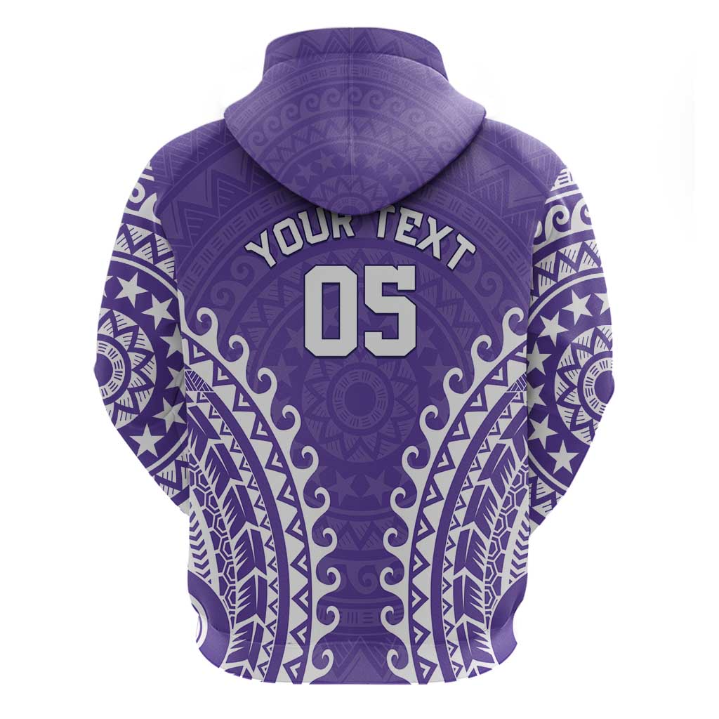 Custom Cook Islands Rarotonga Hoodie Polynesian Tribal Tattoo