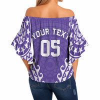 Custom Cook Islands Rarotonga Off Shoulder Wrap Waist Top Polynesian Tribal Tattoo LT05 - Polynesian Pride