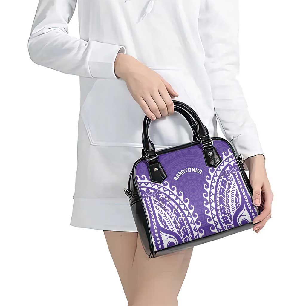 Custom Cook Islands Rarotonga Shoulder Handbag Polynesian Tribal Tattoo