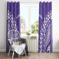 Custom Cook Islands Rarotonga Window Curtain Polynesian Tribal Tattoo