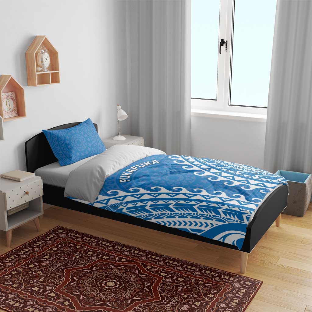 Custom Cook Islands Pukapuka Bedding Set Polynesian Tribal Tattoo
