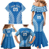 Custom Cook Islands Pukapuka Family Matching Mermaid Dress and Hawaiian Shirt Polynesian Tribal Tattoo LT05 - Polynesian Pride