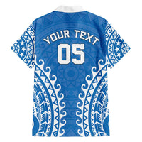 Custom Cook Islands Pukapuka Family Matching Off The Shoulder Long Sleeve Dress and Hawaiian Shirt Polynesian Tribal Tattoo LT05 - Polynesian Pride