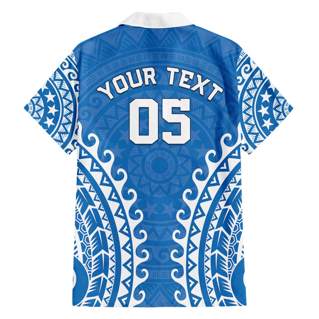 Custom Cook Islands Pukapuka Family Matching Off Shoulder Short Dress and Hawaiian Shirt Polynesian Tribal Tattoo LT05 - Polynesian Pride