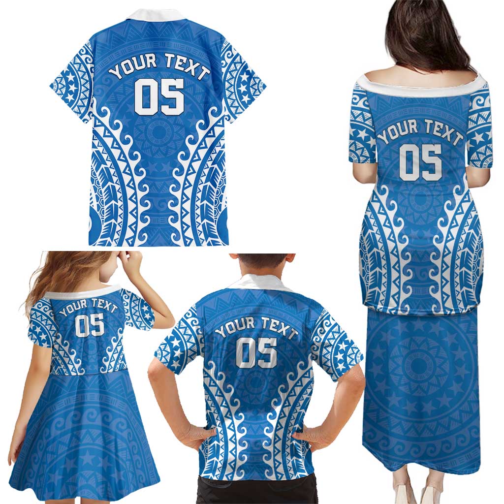 Custom Cook Islands Pukapuka Family Matching Puletasi and Hawaiian Shirt Polynesian Tribal Tattoo LT05 - Polynesian Pride