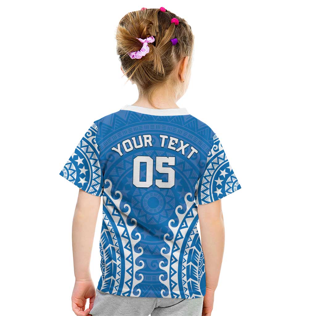 Custom Cook Islands Pukapuka Kid T Shirt Polynesian Tribal Tattoo