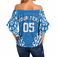 Custom Cook Islands Pukapuka Off Shoulder Wrap Waist Top Polynesian Tribal Tattoo LT05 - Polynesian Pride