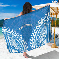 Cook Islands Pukapuka Sarong Polynesian Tribal Tattoo LT05 One Size 44 x 66 inches Blue - Polynesian Pride