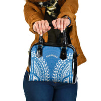 Custom Cook Islands Pukapuka Shoulder Handbag Polynesian Tribal Tattoo