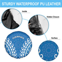 Custom Cook Islands Pukapuka Spare Tire Cover Polynesian Tribal Tattoo