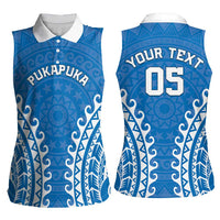 Custom Cook Islands Pukapuka Women Sleeveless Polo Shirt Polynesian Tribal Tattoo LT05 - Polynesian Pride