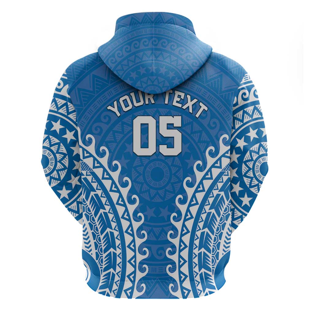 Custom Cook Islands Pukapuka Zip Hoodie Polynesian Tribal Tattoo