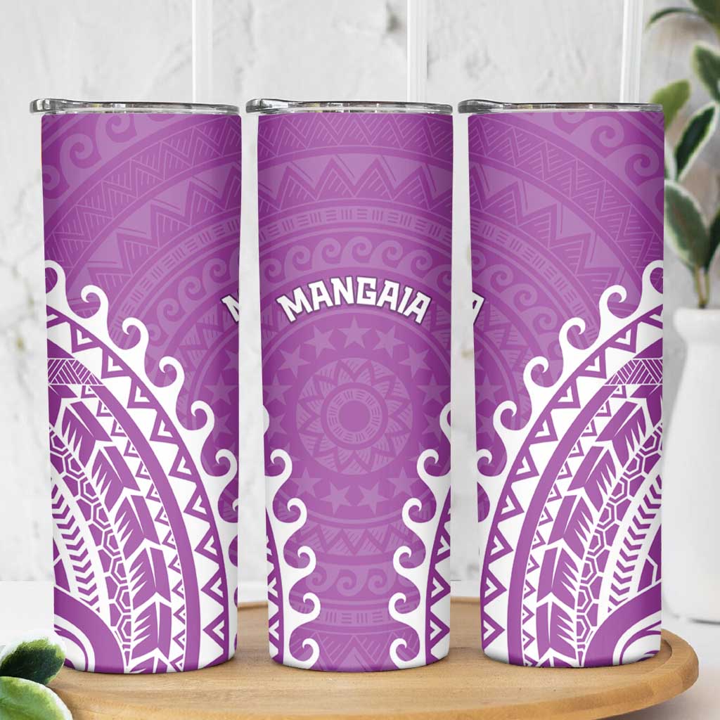 Cook Islands Mangaia Skinny Tumbler Polynesian Tribal Tattoo LT05 - Polynesian Pride