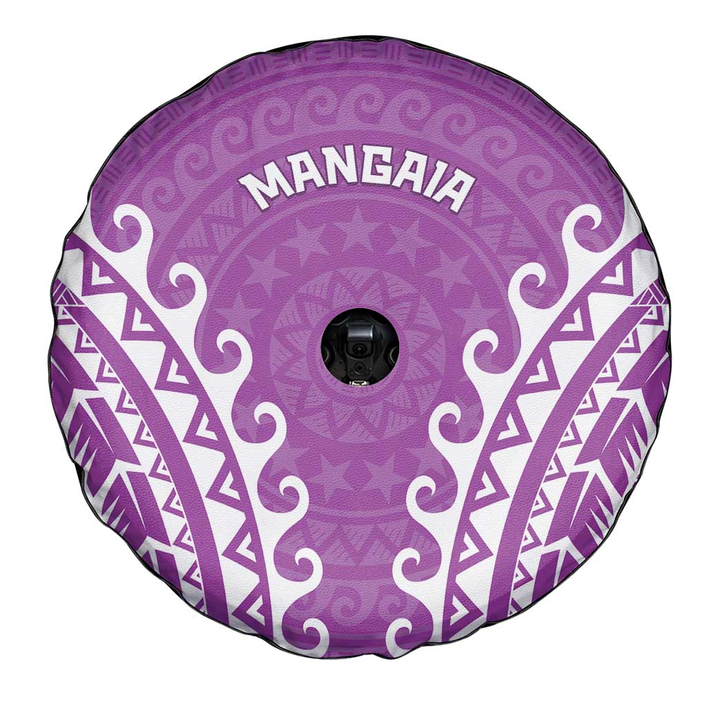 Custom Cook Islands Mangaia Spare Tire Cover Polynesian Tribal Tattoo