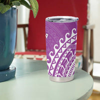 Cook Islands Mangaia Tumbler Cup Polynesian Tribal Tattoo
